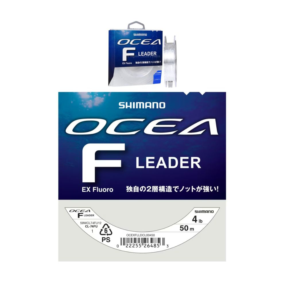 Shimano Ocea F Leader Ex Fluoro 4Ib 0.169mm 50m Colore Clear