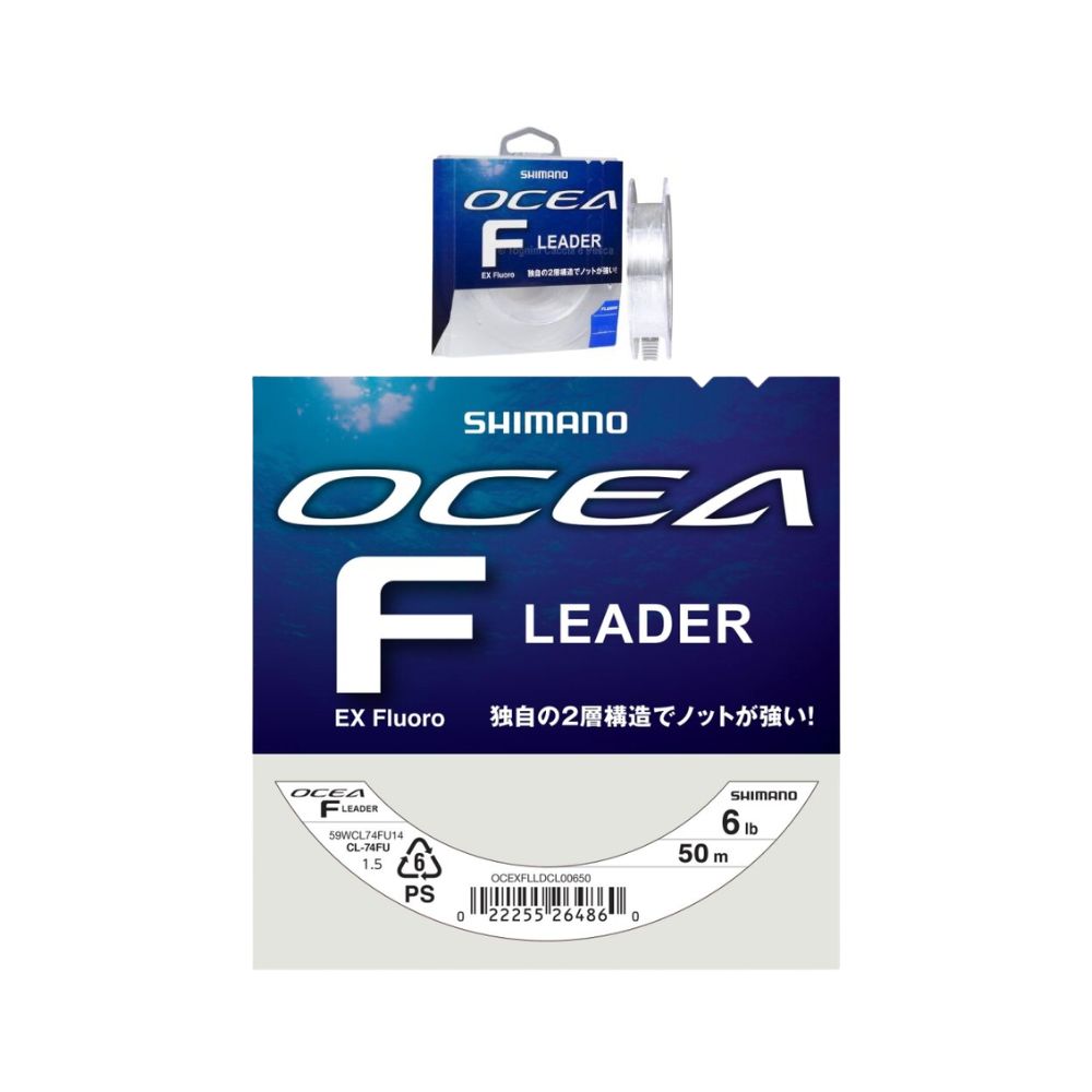 Shimano Ocea F Leader Ex Fluoro 6Ib 0.204mm 50m Colore Clear