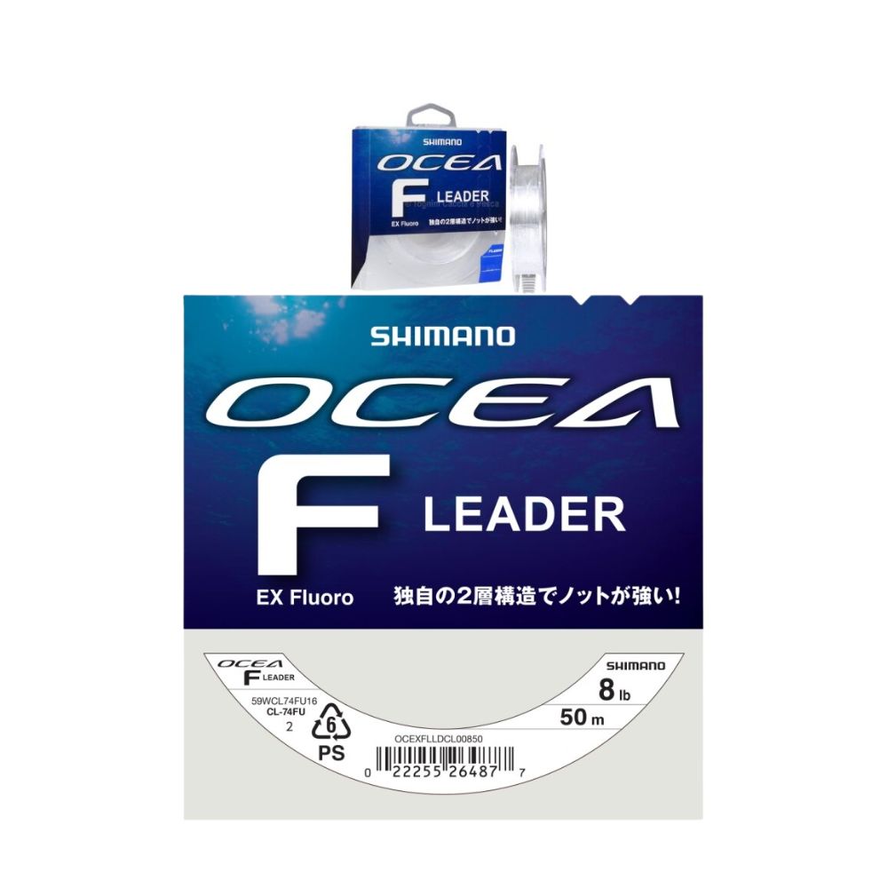 Shimano Ocea F Leader Ex Fluoro 8Ib 0.239mm 50m Colore Clear