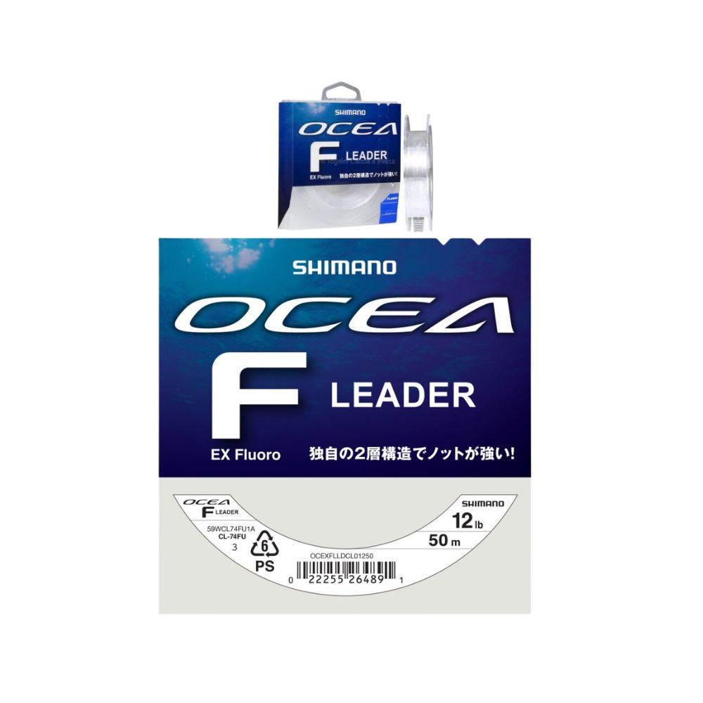 Shimano Ocea F Leader Ex Fluoro 12Ib 0.293mm 50m Colore Clear