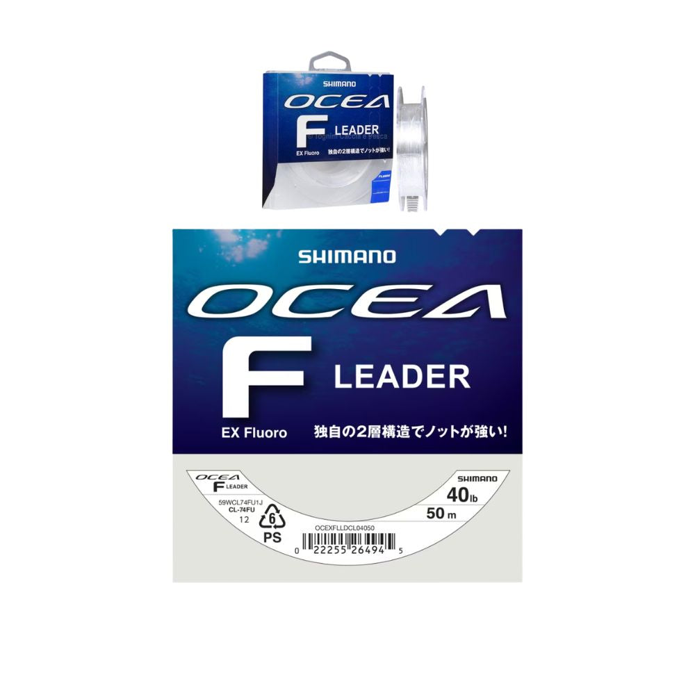 Shimano Ocea F Leader Ex Fluoro 40Ib 0.577mm 50m Colore Clear