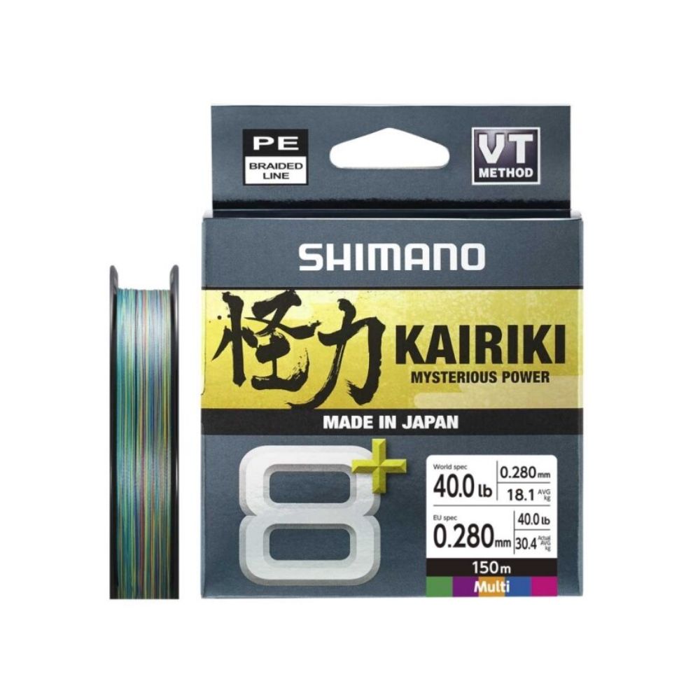 Shimano Trecciato Kairiki 8+ Multi Color 0.280mm, 30.4Kg, 300m