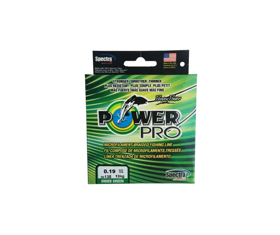 Shimano Spectra Power Pro Moss Green 0.19mm, 13Kg, 135m - Animaliapet