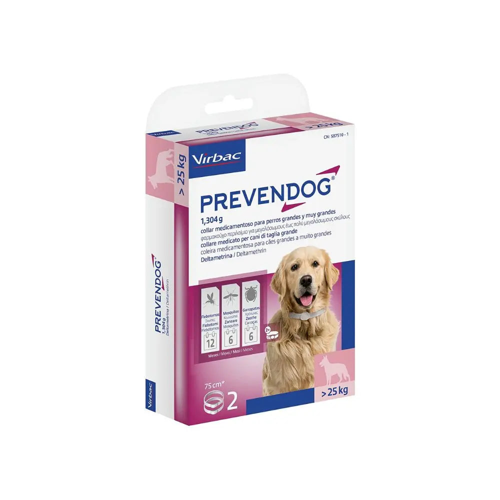 Virbac Prevendog Collare Antiparassitario 2x75 cm per Cani >25 kgAntiparassitariAnimaliapet