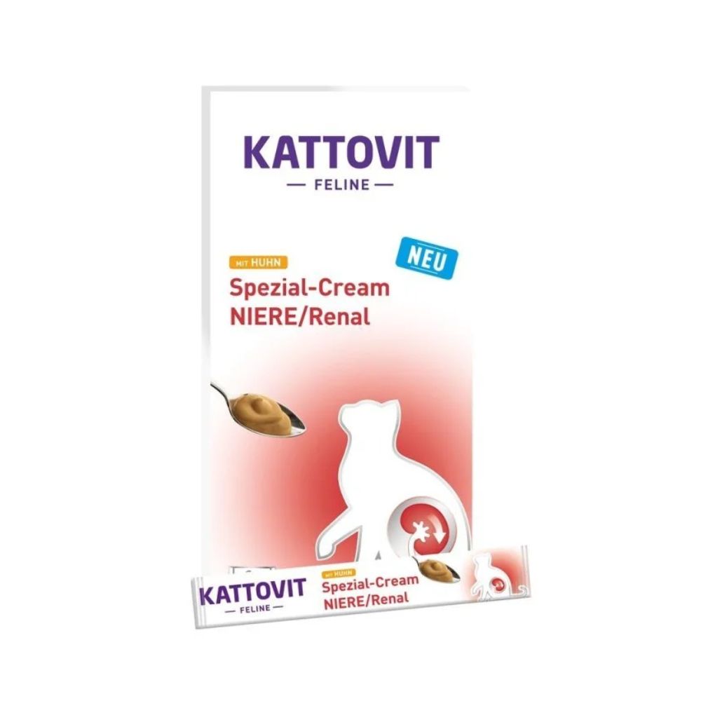 Kattovit Renal Cream Pollo 6x15g Snack Per Gatti