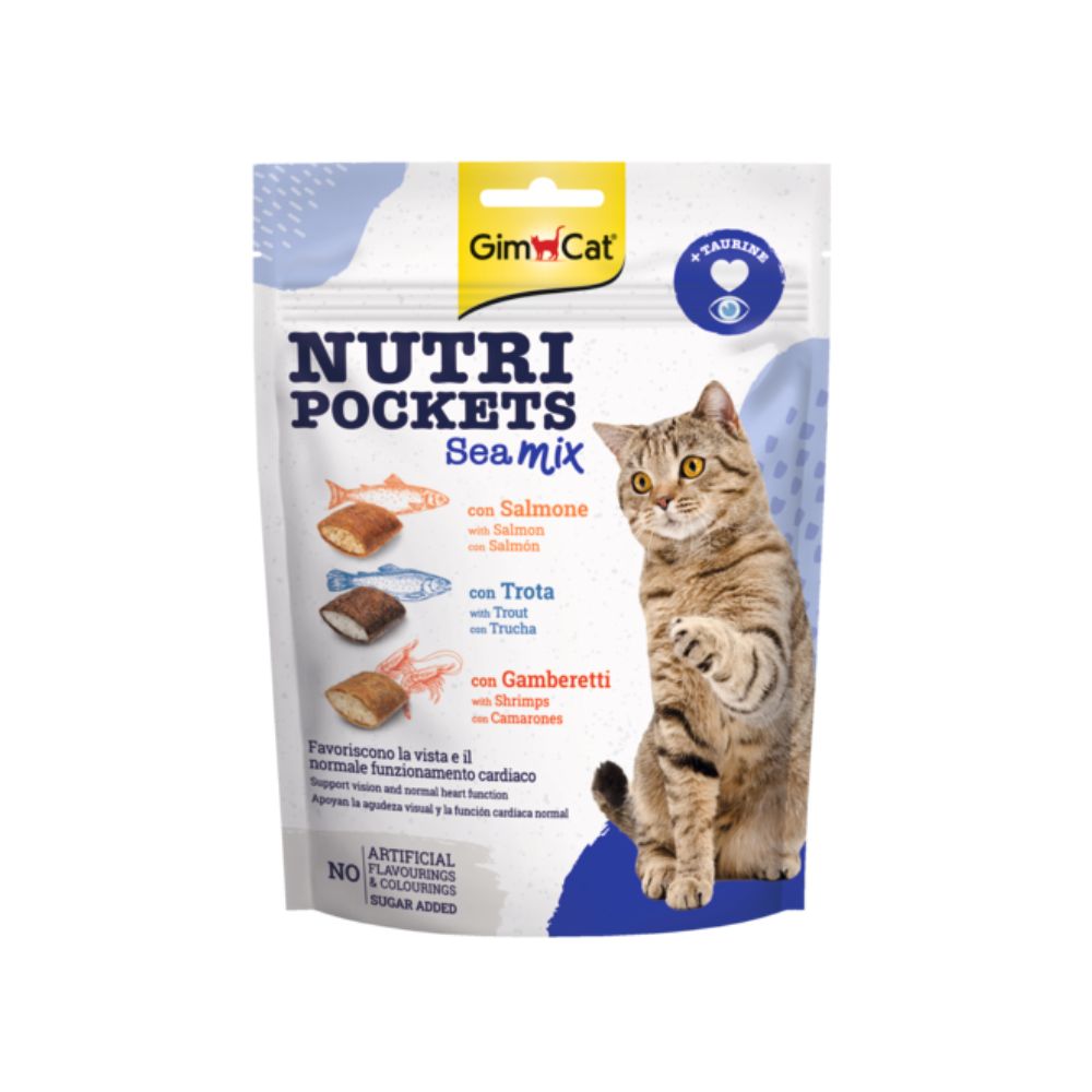 Gimcat Nutri Pockets Sea Mix 150g Snack per Gatti