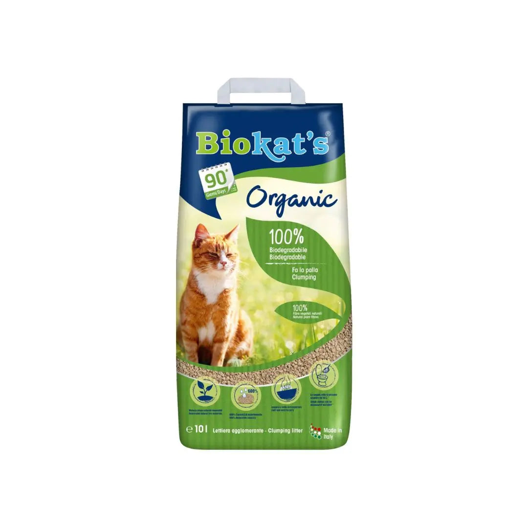 BioKat's Organic Lettiera 10Lt per GattiLettiera GattiAnimaliapet