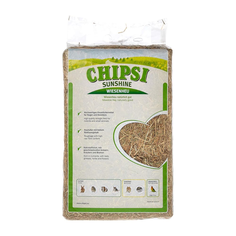 Chipsi Sunshine Fieno di Prato per Roditori ed Uccelli Confezione da 1kg