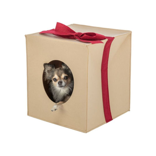 Trixie Igloo Scatola di Regalo in Feltro 33x37x33cm Cuccia per Cani e Gatti