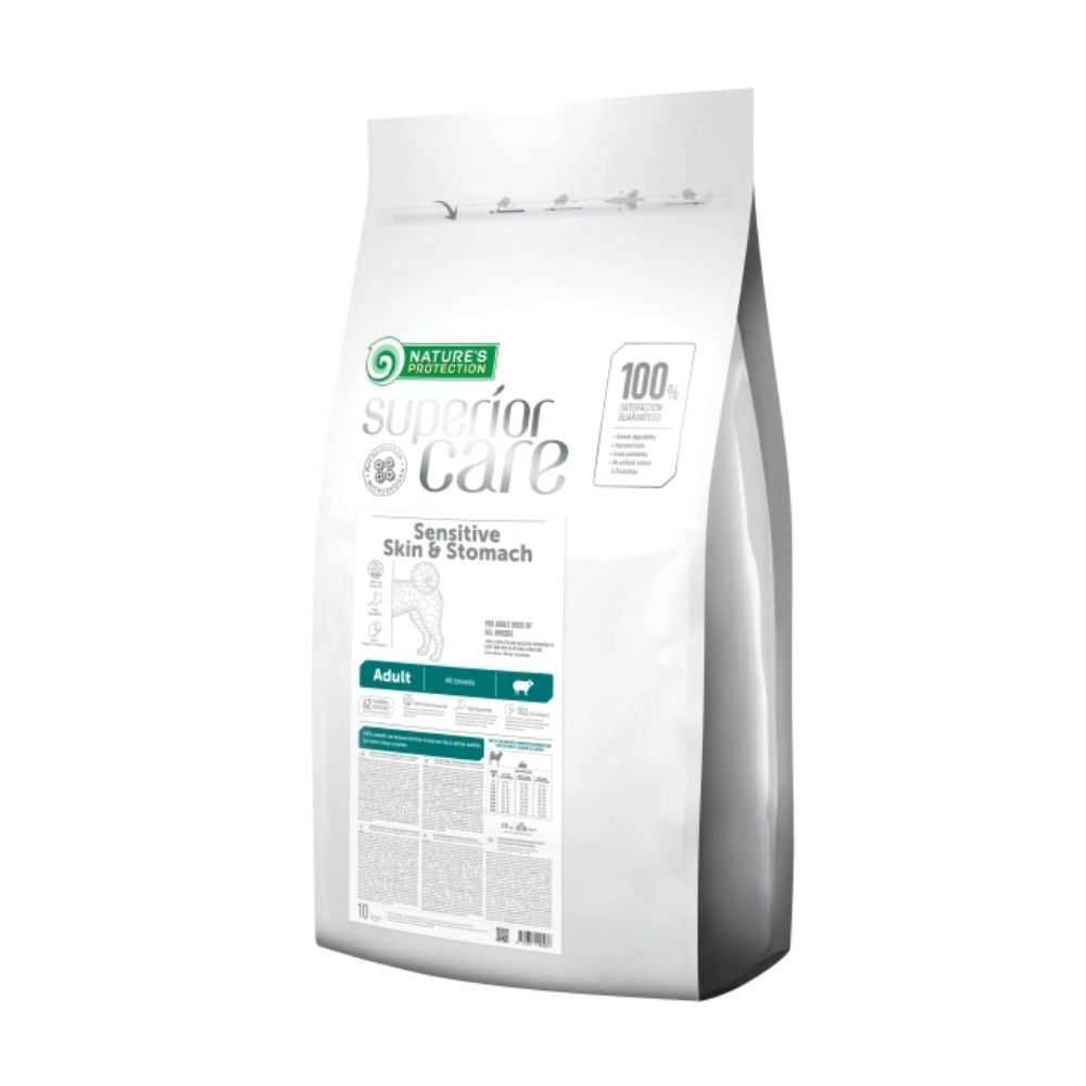 Nature's Protection Sensitive Skin e Stomach Agnello Adult 10kg Crocchette Cani