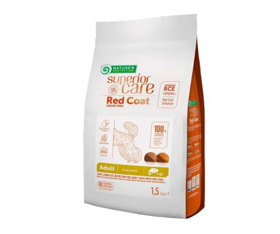 Nature's Protection Red Coat Salmone 1,5kg Crocchette Cani Small Adult - Animaliapet