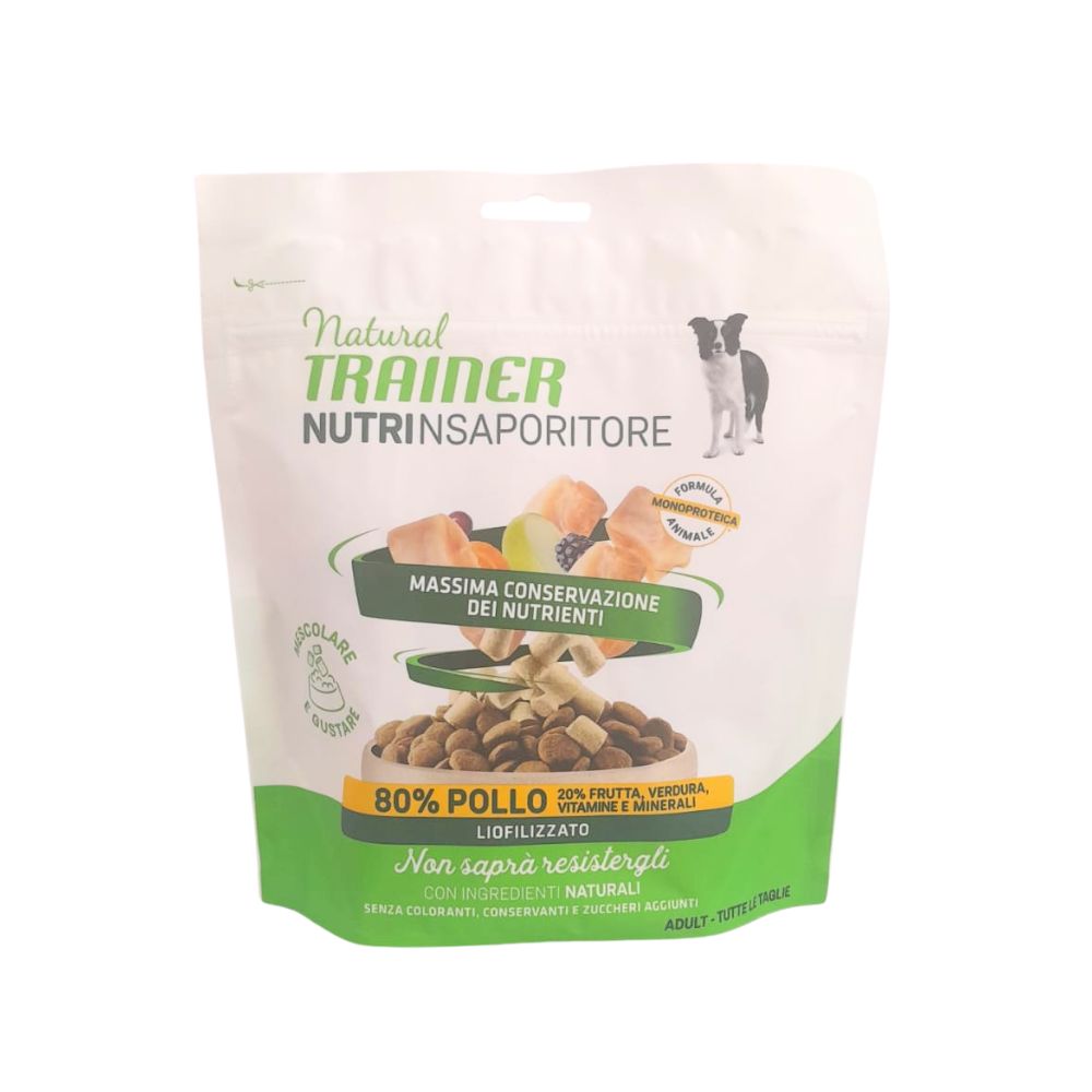 Trainer Nutri Insaporitore Pollo Liofilizzato 40g Snack Cani Adult