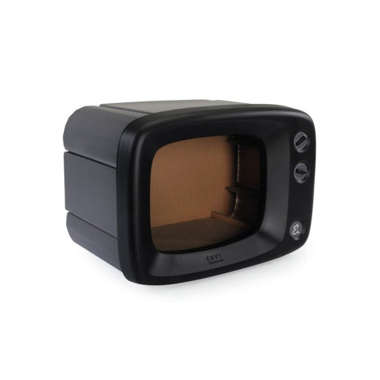 Camon Tiragraffi Retro Tv Colore Nero 50x32x36cm Gioco per Gatti