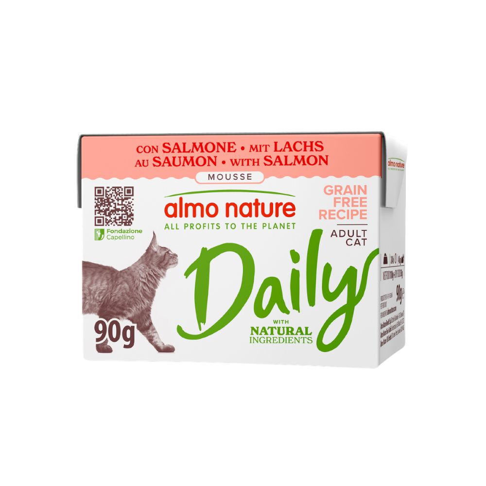 Almo Nature Daily Mousse Salmone 90g Tetra Recart Gatti