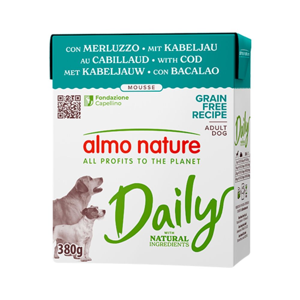Almo Nature Daily Mousse Merluzzo 380g Tetra Recart Cani