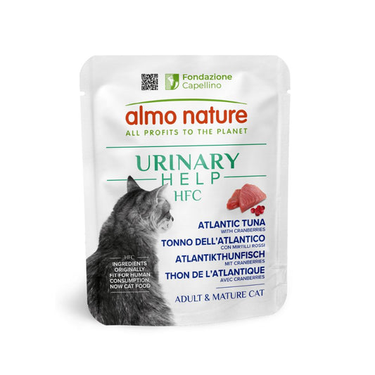 Almo Nature HFC Urinary Help Tonno dell'Atlantico con Mirtilli Rossi 50g Bustina Gatti Adulti
