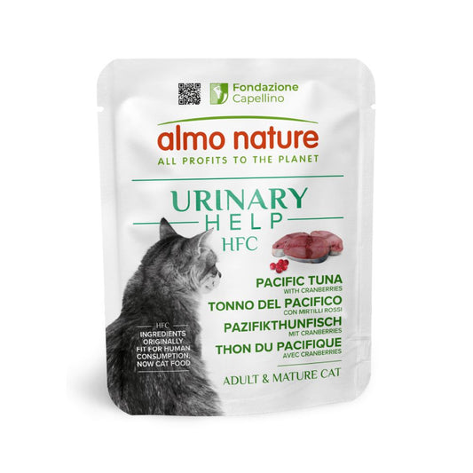 Almo Nature HFC Urinary Help Tonno del Pacifico con Mirtilli Rossi 50g Bustina Gatti Adulti