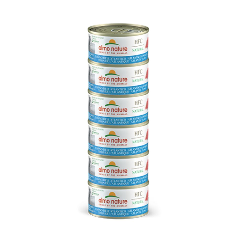 Almo Nature Megapack Tonno dell'Atlantico 6x70g Lattina Gatti Adulti