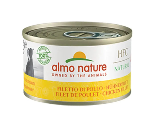 Almo Nature HFC Natural Filetto Di Pollo 95g Lattina Cani AdultiLattina Umido CaniAnimaliapet