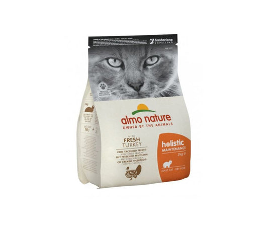 Almo Nature Holistic Tacchino Fresco 2Kg Crocchette Gatti - Animaliapet