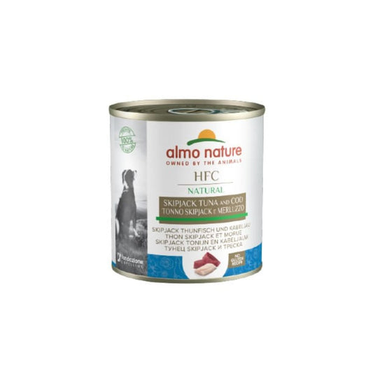 Almo Nature HFC Natural Tonno Skipjack e Merluzzo 290g Lattina Cani Adulti