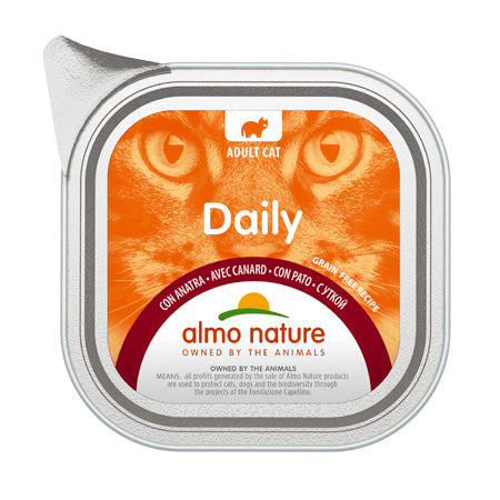 Almo Nature Daily Anatra 100g Vaschetta Gatti Adulti