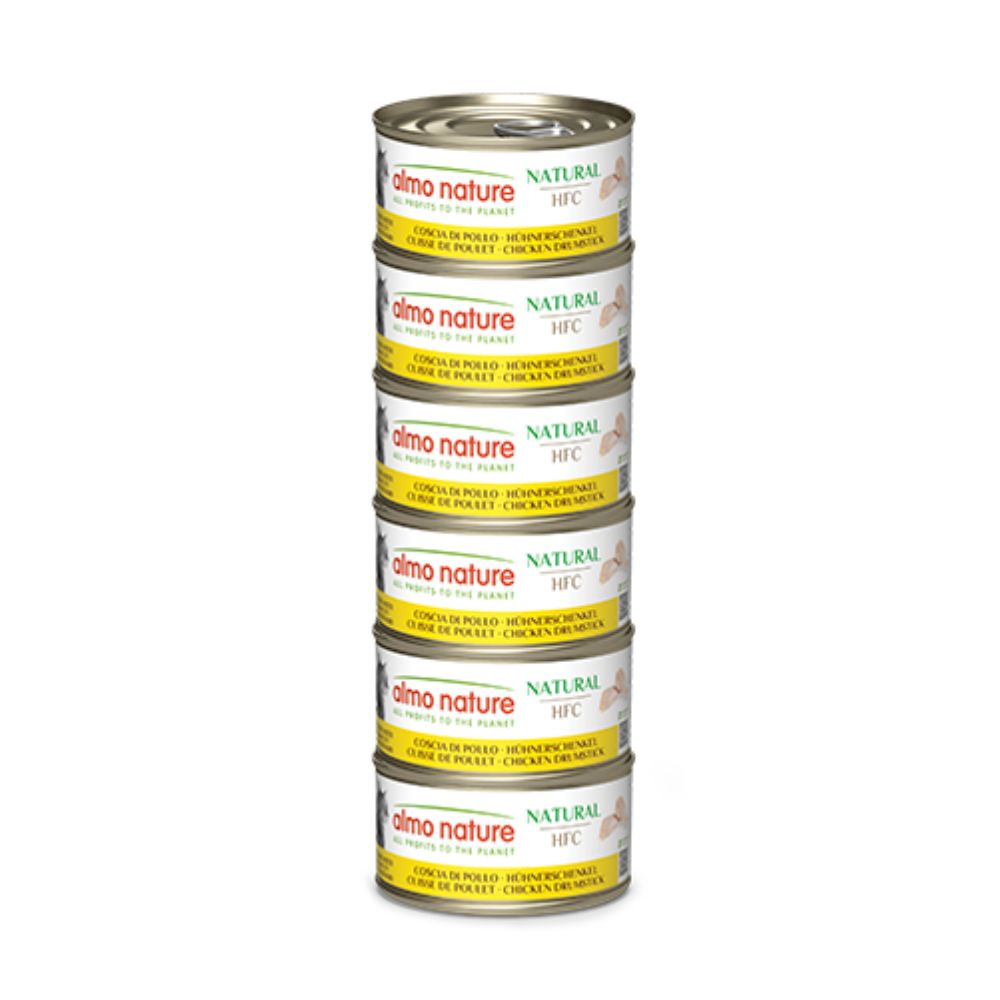Almo Nature Megapack Coscia di Pollo 6x70g Lattina Gatti Adulti