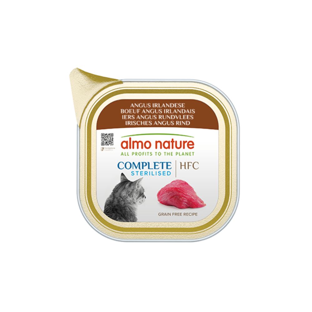 Almo Nature HFC Complete Sterilised Angus Irlandese 85g Vaschetta Gatti Adulti - Animaliapet