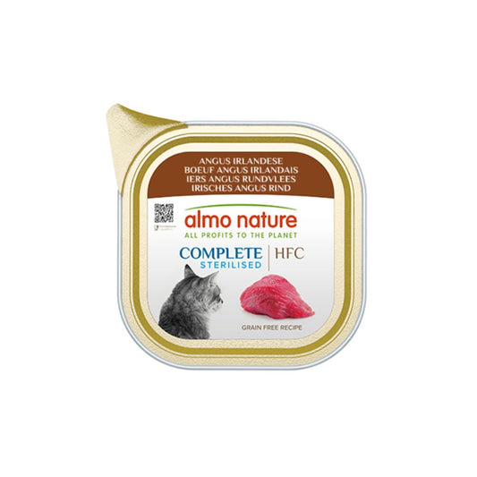 Almo Nature HFC Complete Sterilised Angus Irlandese 85g Vaschetta Gatti Adulti - Animaliapet