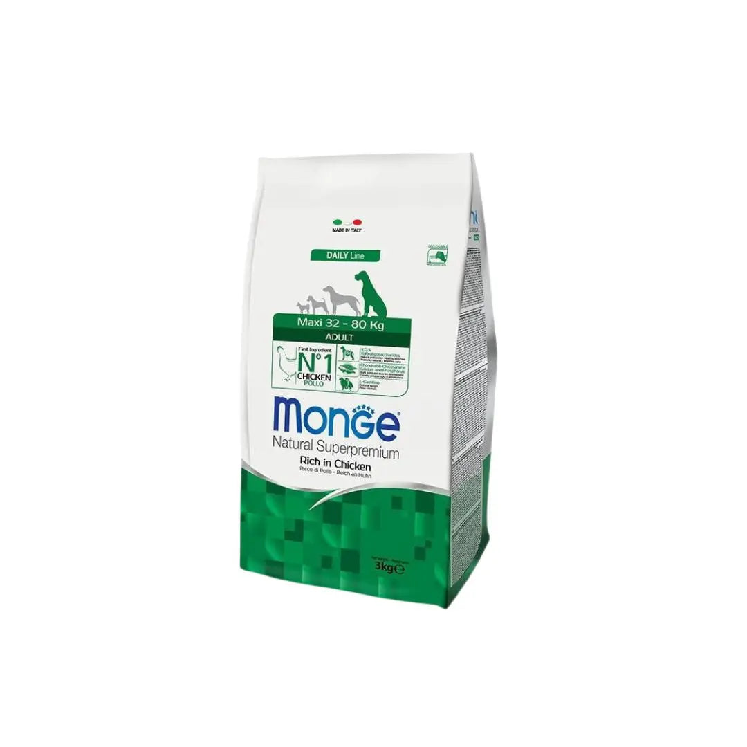 Monge Daily Line Maxi Adult Pollo 3Kg Crocchette CaniCrocchette CaniAnimaliapet