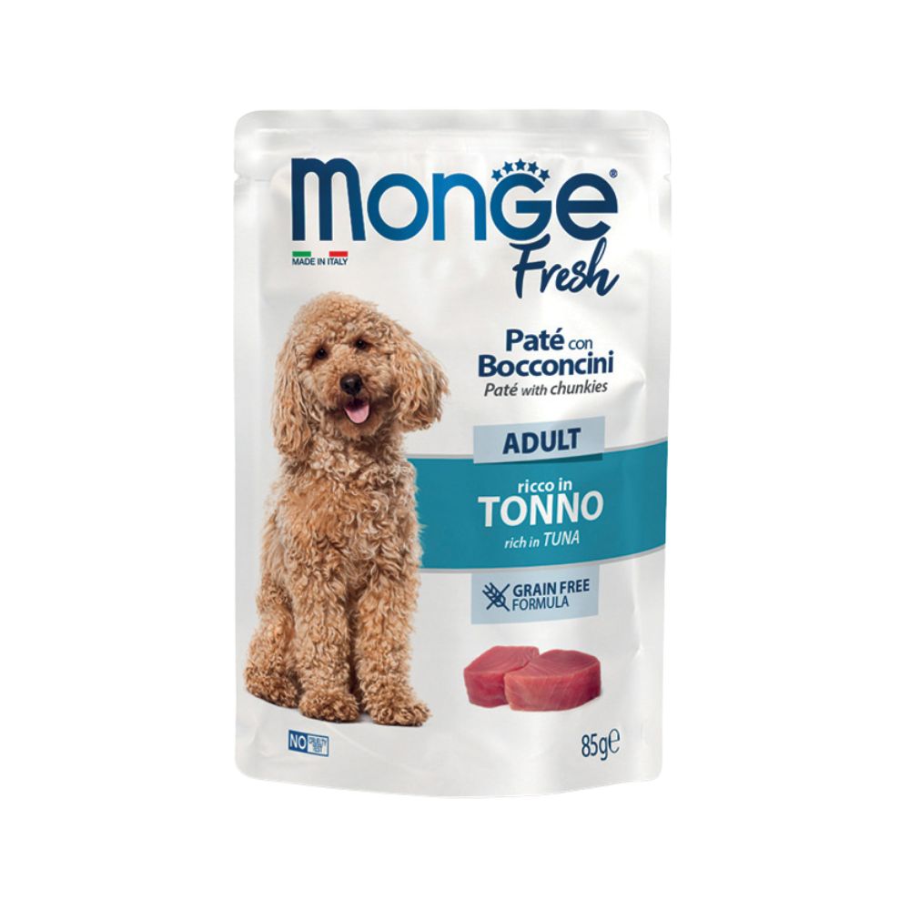 Monge Fresh Tonno Paté e Bocconcini 85g Bustina Cani Adult