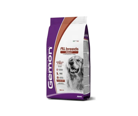 Monge Gemon Agnello e Riso 15Kg Crocchette Cani All Breeds AdultCrocchette CaniAnimaliapet