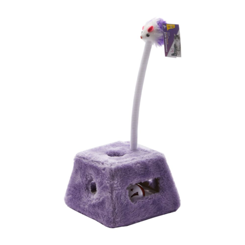 Gimcat Swinging mice con sound xl viola Giochi per Gatti