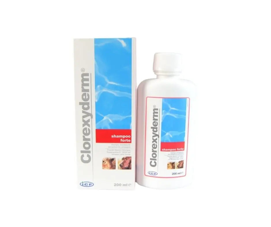 Drn Clorexyderm Shampoo Forte 200ml per Cani e Gatti - Animaliapet