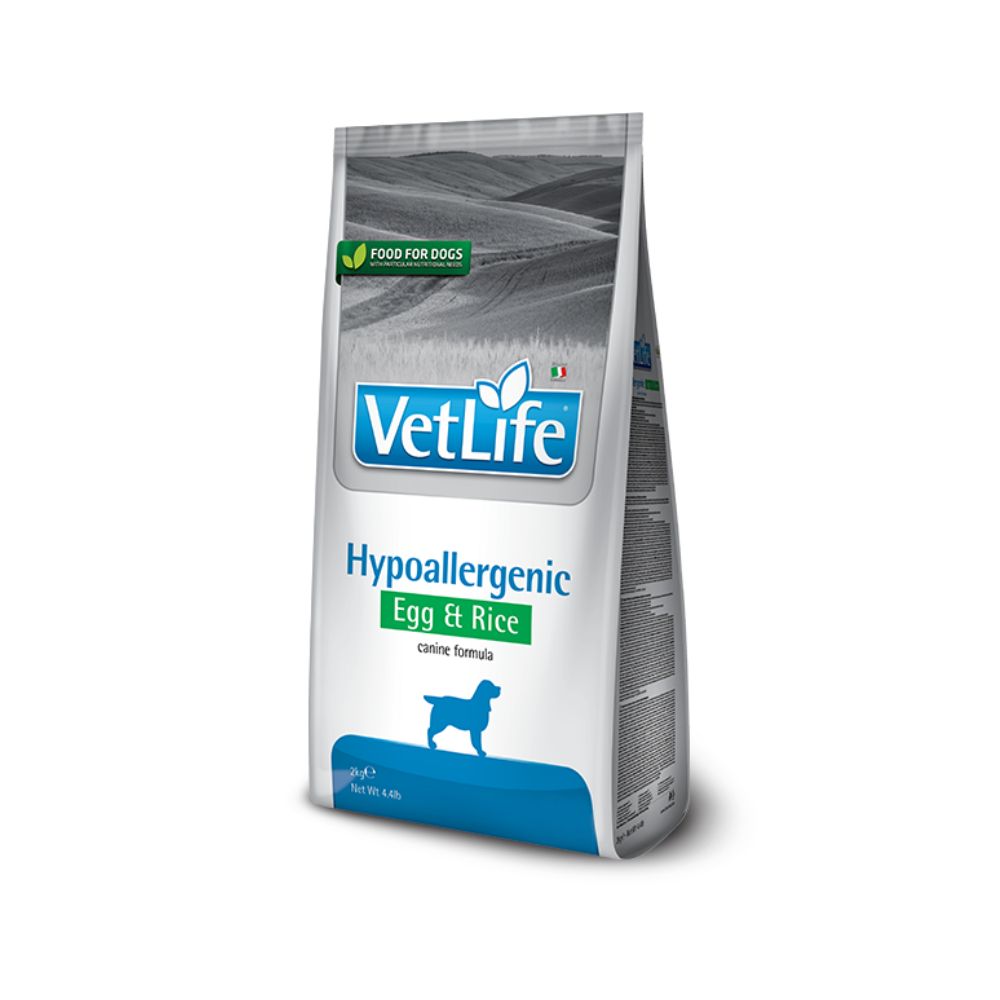Farmina Vetlife Hypoallergenic Uova e Riso 2Kg Crocchette Cani Adulti