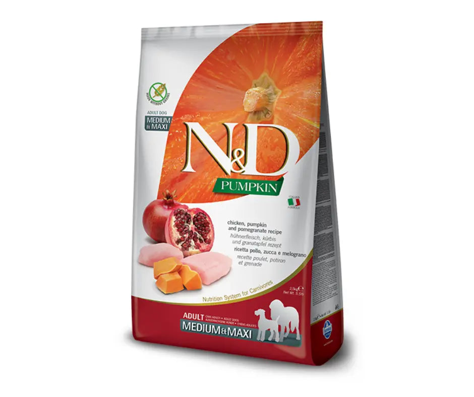 Farmina N&D Pumpkin Pollo e Melograno 12Kg Crocchette Cani Adult MediuCrocchette CaniAnimaliapet