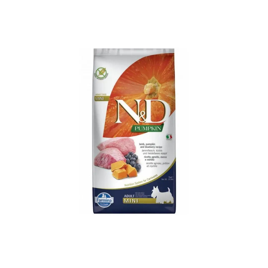 Farmina N&D Pumpkin Agnello e Mirtillo Adult Mini 7Kg Crocchette Cani Crocchette CaniAnimaliapet