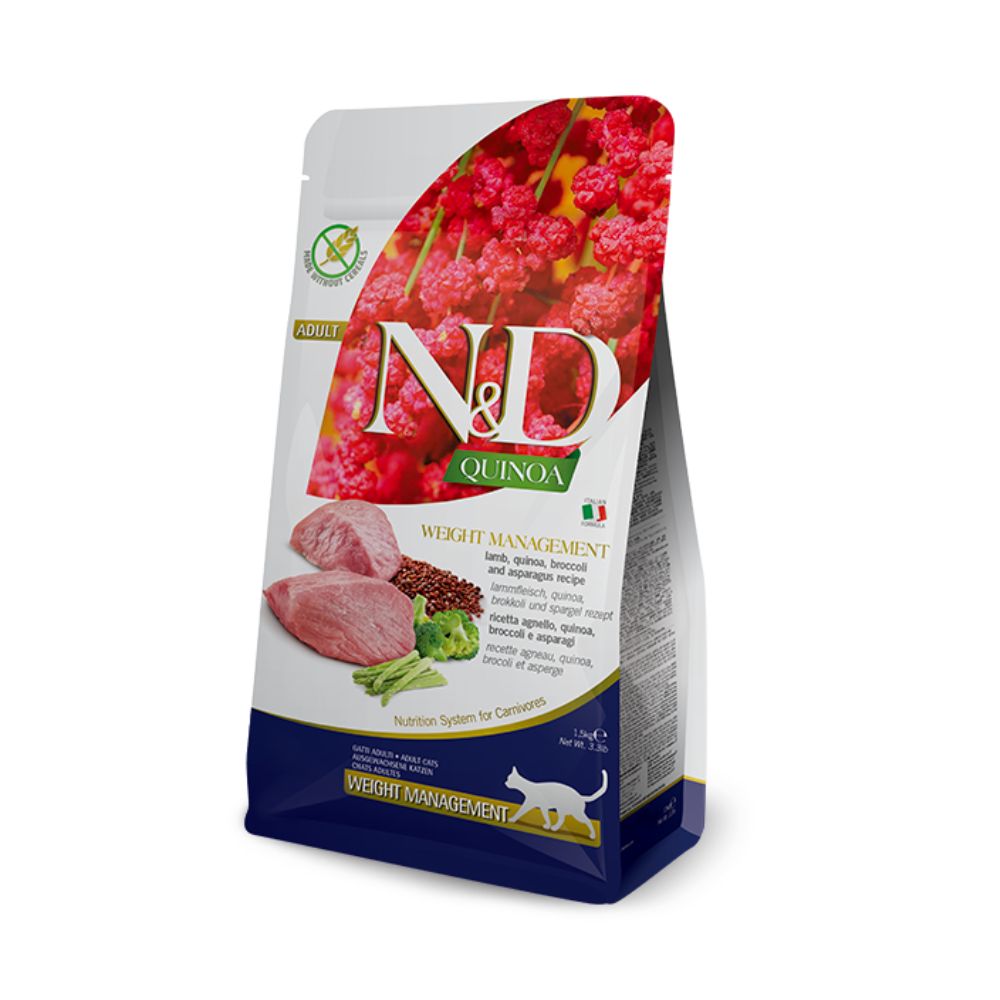 Farmina N&D Quinoa Weight Management 1.5kg Crocchette Gatti Adulti