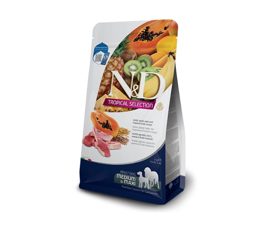 Farmina N&D Tropical Agnello 10kg Crocchette Cani Medium Maxi Adult Farmina