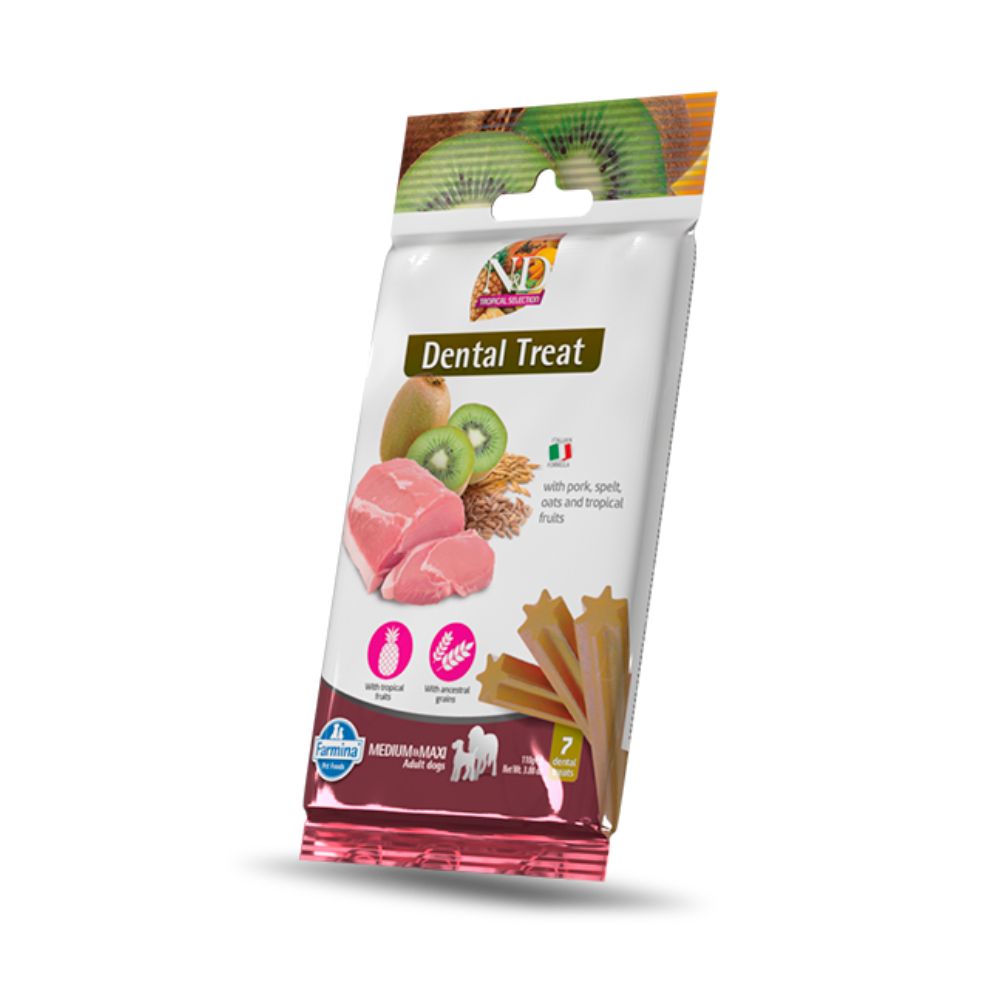 Farmina Snack Cani Tropical Dental Treat Maiale 100g Medium Maxi