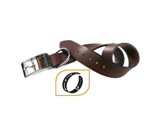 Ferplast VIP C 40/63 Collare Marrone in cuoio per Cani Ferplast