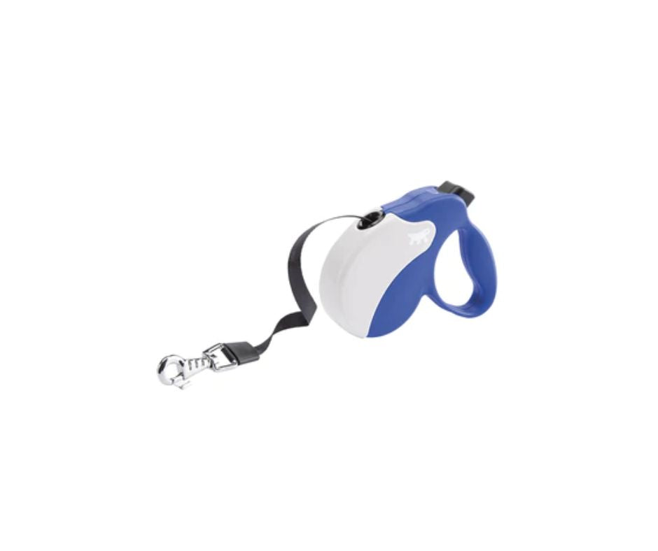 Ferplast Amigo Tape Blu/Bianco Guinzaglio per Cani Flexi Taglia S - Animaliapet