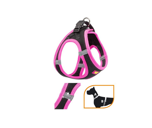Ferplast KAORI Nero Rosa Fluo Mis. XL Pettorina per Cani - Animaliapet
