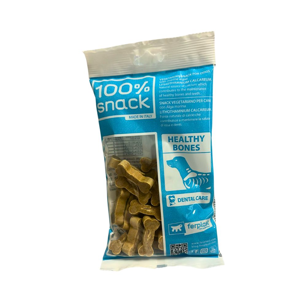 Ferplast Dental Snack 100% Vegetal COOKIE BONE Lithothamnium 150g