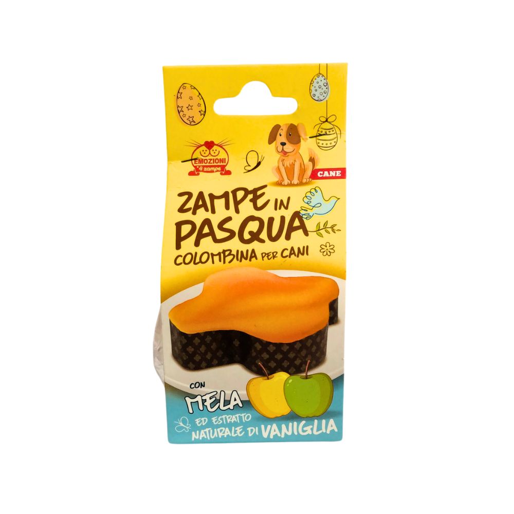 Zampe In Pasqua Colombina Cane Mela Snack per Cani 85g