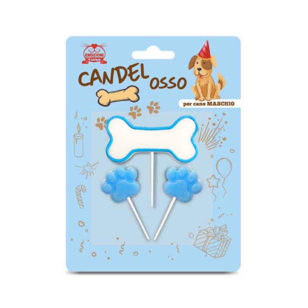 CANDELOSSO per Cane Maschio Azzurro Kit 3 pezzi