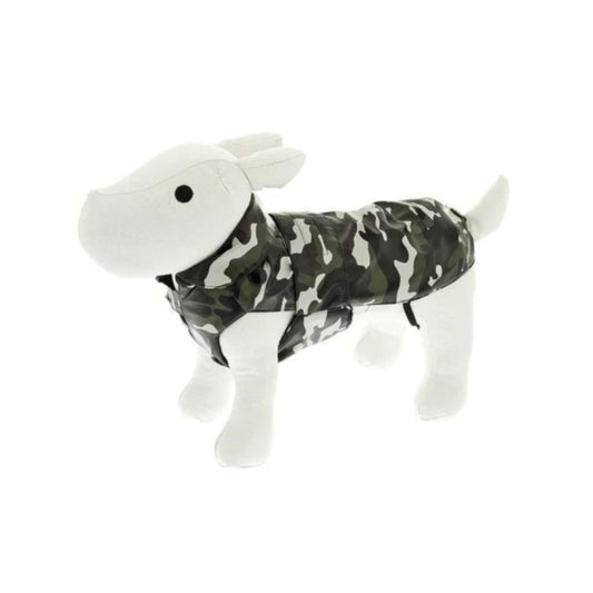Ferribiella Impermeabile Double Color Verde Militare Mis.33 cm per Cani