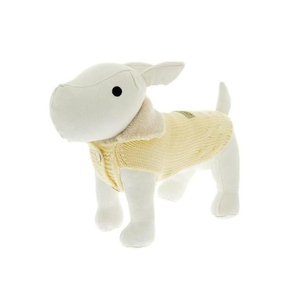 Ferribiella Maglia con Bottoni Giallo Tg. 21cm Maglioncino per Cani