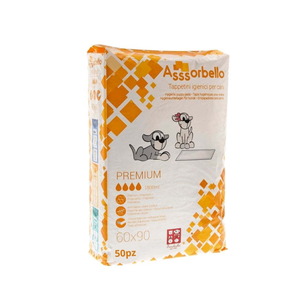 Ferribiella Assorbello Premium Tappetini Igienici Per Cani 60x90 50pz