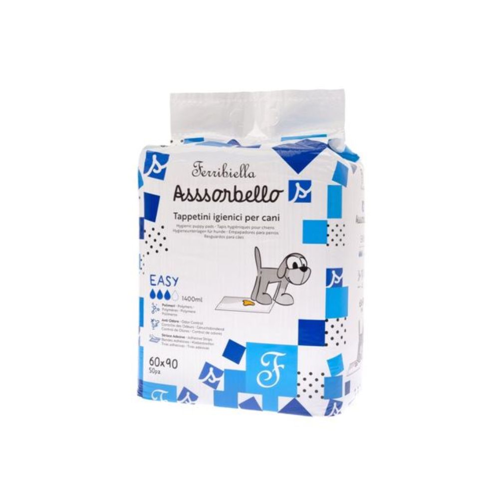 Ferribiella Assorbello Easy Tappetini Igienici Per Cani 60x90 50pz